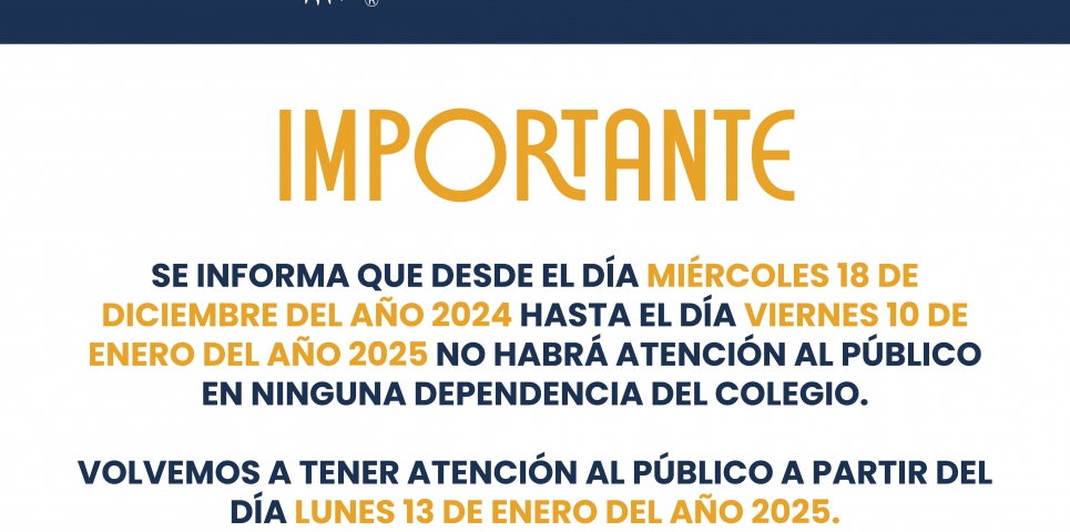 aviso importante