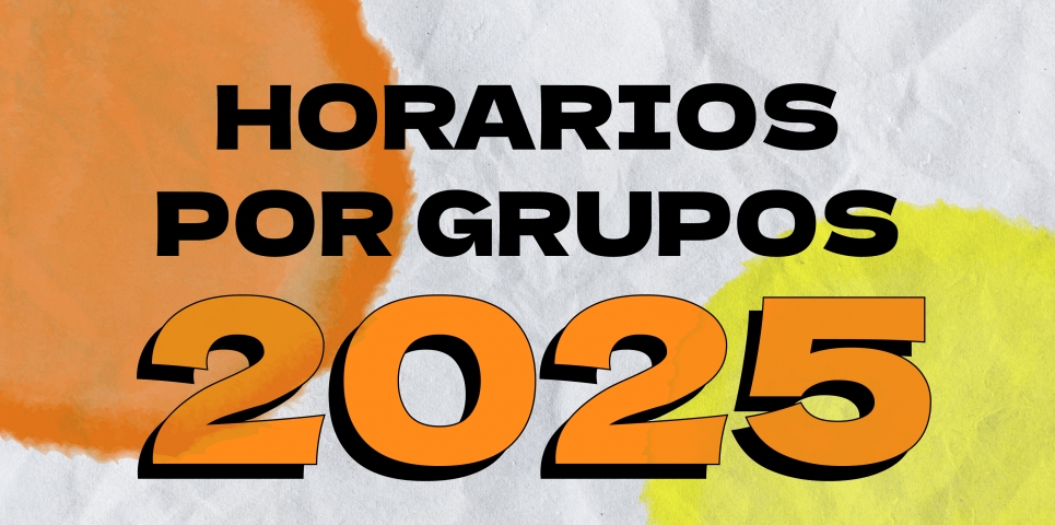 horarios por grupos 2025